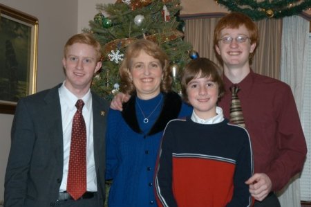 Me and my boys - Christmas 2008