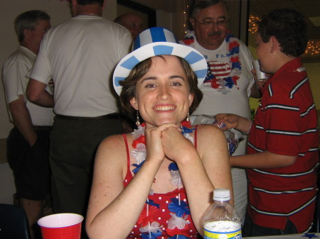 My lovely (and patriotic!) daughter
