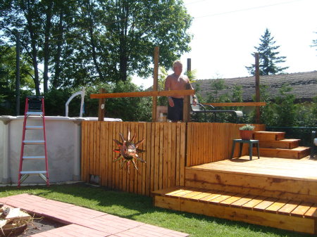 building my pool deck 2009Dorion-Quebec