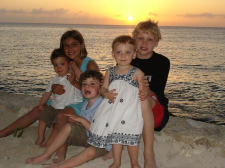 Grandchildren Cozumel Easter 2008