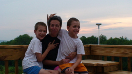 ME AND MY TWO BOYS UP IN THE MOUNTAIN WE LIVED