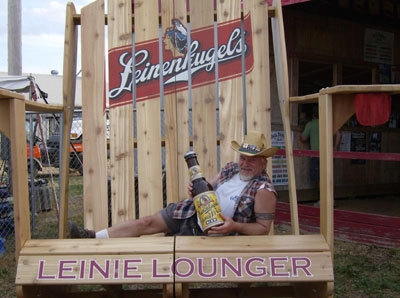 in the Leinie Lounger
