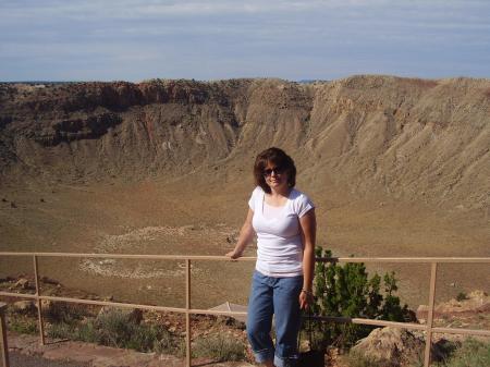 Me at Meteor Crater, Arizona July 2009