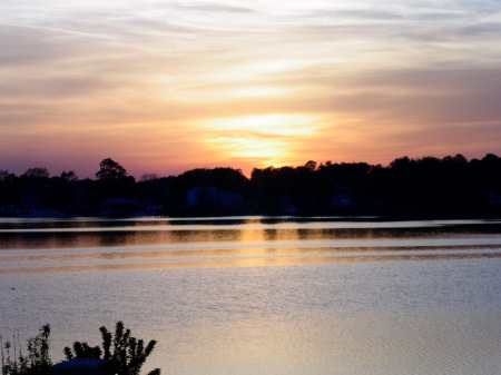 Our backyard view of Reedville, VA