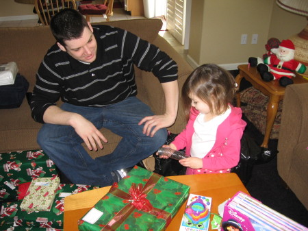 Son Tom and his niece, my Grandbaby Emma