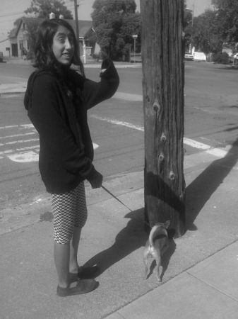 MY 13 YEAR OLD LISA MARIE WALKING PANCHO