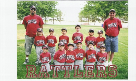 Rattlers Tee ball team