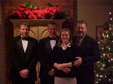 Jordan, Josh, Alea, & me; Josh's Wedding