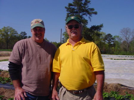 Cousin Reed Morgan and me at farm