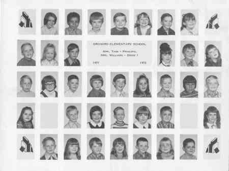 Mrs. Williams 1st grade class 1971-1972
