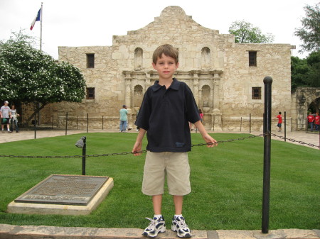 Jason (8) at the Alamo