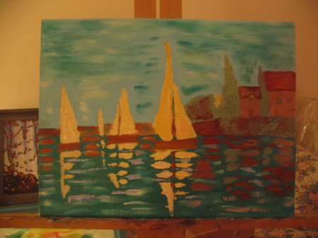 a Monet fingerpainting