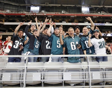 My family at Eagles/Cardinals game last year.