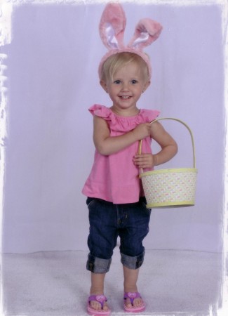 Granddaughter Hailey at Easter