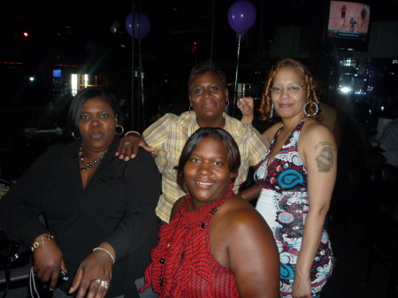 The ladys out together at Teresa b-party