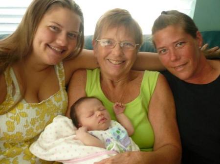 Four generations of girls.