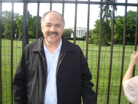 Me near the South lawn of the White House