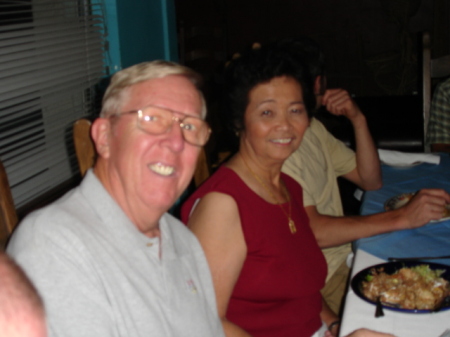 Jim Weaver with wife, Rufina August 2008