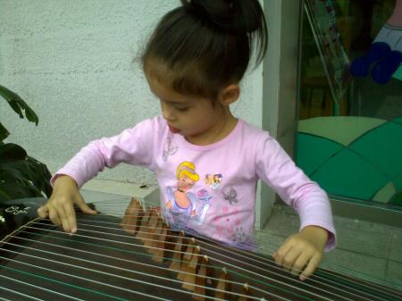 Natalie playing