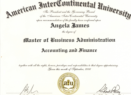 First Master's Degree