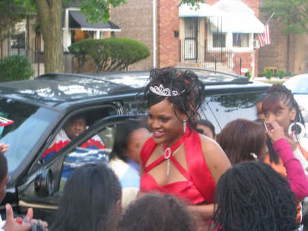 My dauthter and relatives on her prom 2009