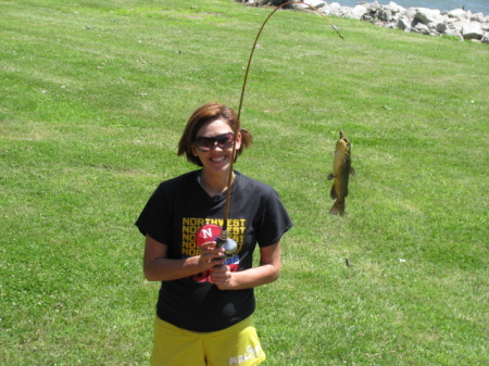 Jenna and fish number 4 of 51