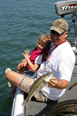 My daughter Kyndal and I fishing