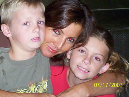 Brenda with her two youngest.