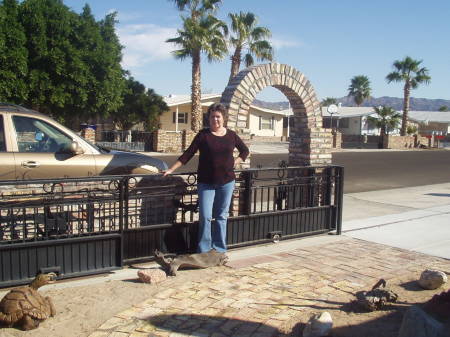 Me in front yard of friends place