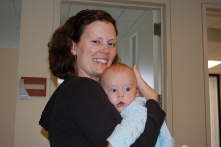 Daughter Ellia with baby Jamisen