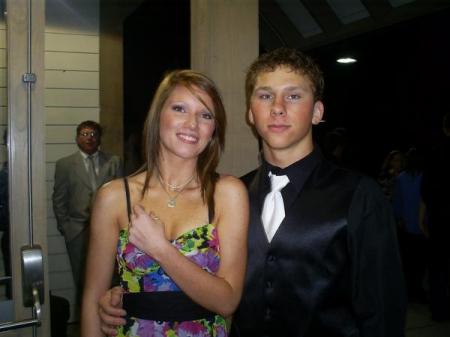 Leah & Clay (friend) on prom night