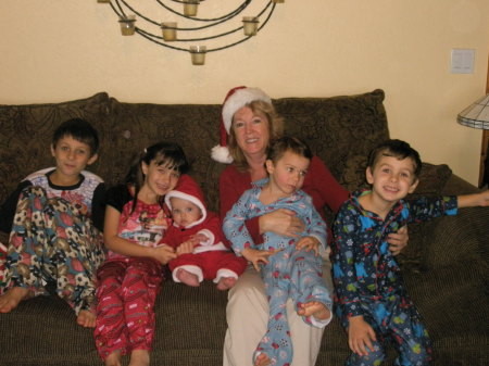 Xmas 2008 with the grandkids