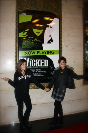 With my daughter at Wicked