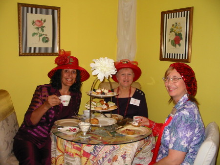 Red Hat Ladies at Tea