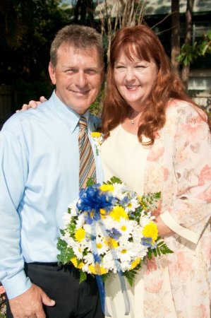 Gayle and I on our wedding day