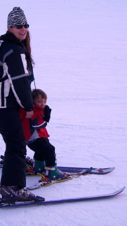 Mommy & Jon Skiing