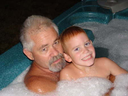 Papa and Seth, August 2009