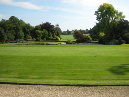 Side lawn to Brympton House