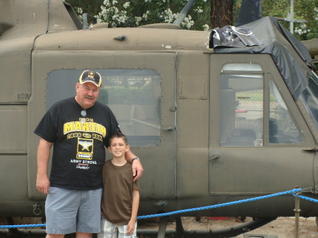 Grandson and Myself at military museum