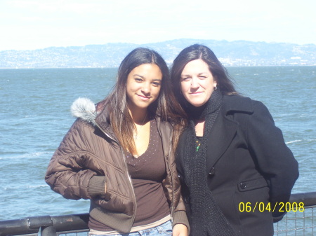 Me and Tia on Alcatraz Island, SF