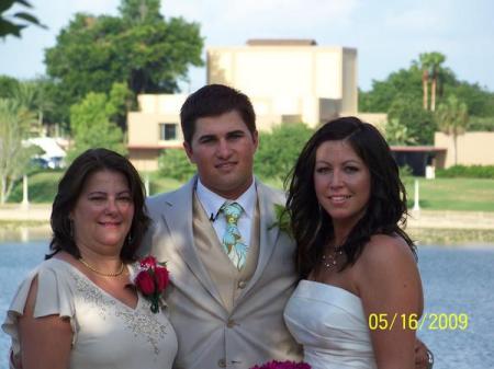 Me w/my son and new daughter-in-law