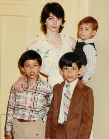 My 3 sons & me around 80-81