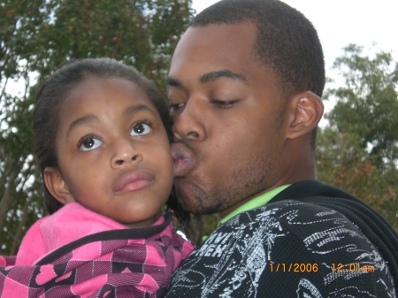 Diamond and her Dad Andre my son