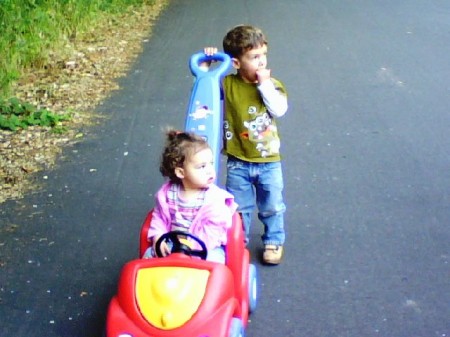 ESTON AND BROOKE GOING FOR A WALK