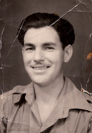 dad in the RAF, looking like castro