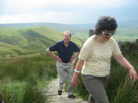 medieval stone path up to Studely Pike