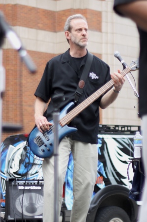 Brad playing serious bass