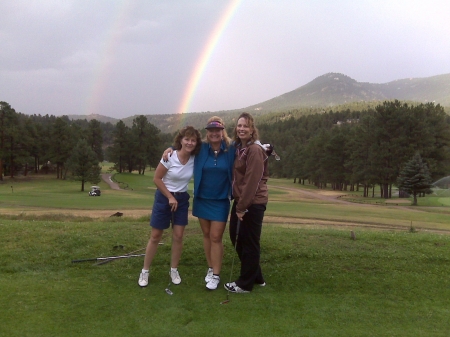 Golfing with the girls.