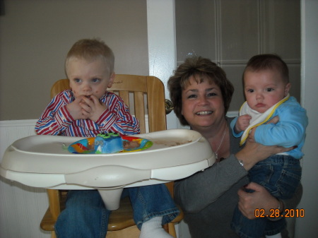 Me and my grandson's - Kaden & Mason