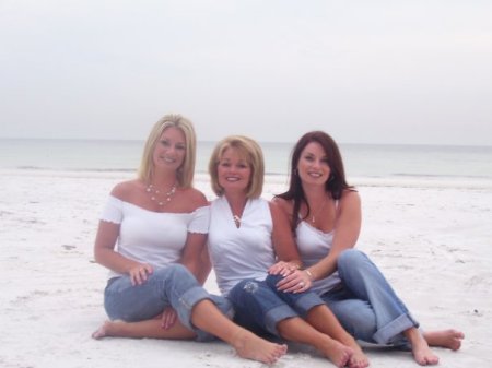 Karen and the girls in Florida.